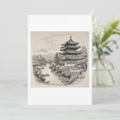 Invitation estampe asiatique  (Debout devant)