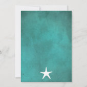 Invitation Estarfish blanche sur douche en couple mariage tur (Dos)