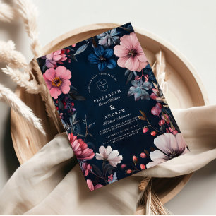 Invitation esthétique de mariage gothique vintage