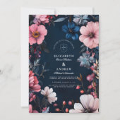 Invitation esthétique de mariage gothique vintage (Devant)