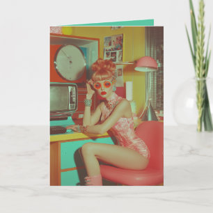 Invitation Esthétique du glam futuriste rétro