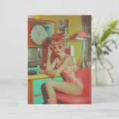 Invitation Esthétique du glam futuriste rétro (Debout devant)