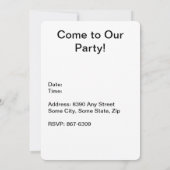 Invitation Et à tous une bonne nuit Typographie de Noël (Dos)