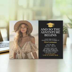 Invitation Et donc l'aventure attend - Photo moderne - Grad