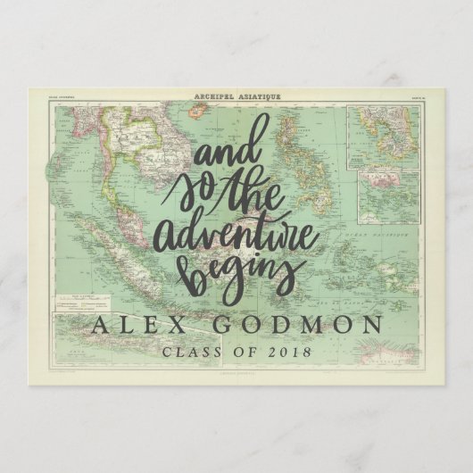 INVITATION ET DONC L'AVENTURE COMMENCE (Devant)