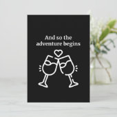 Invitation Et donc l'aventure commence - Weeding (Debout devant)