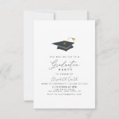 invitation et faire-part de script blanc (Dos)