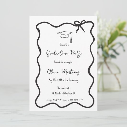 Invitation et faire-part pour la finesse Bow (Debout devant)