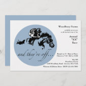 Invitation Et ils sont invités à courir hors du circuit (Devant / Derrière)