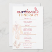 Invitation et itinéraire de l'enterrement de vie d (Dos)