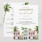 Invitation et Itinéraire pour Enterrement de Vie d (Devant / Derrière)