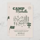 Invitation et itinéraire pour un enterrement de vi (Devant / Derrière)