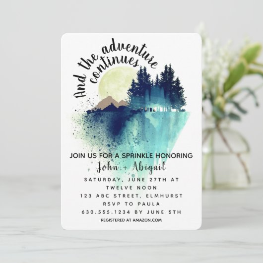 Invitation Et l'aventure continue (Debout devant)