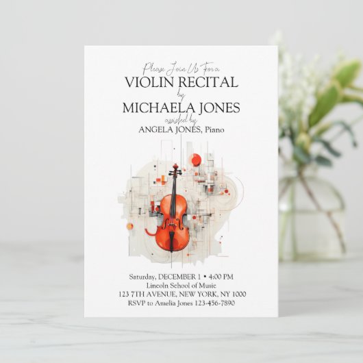 Invitation et programme du concert de musique mode (Debout devant)