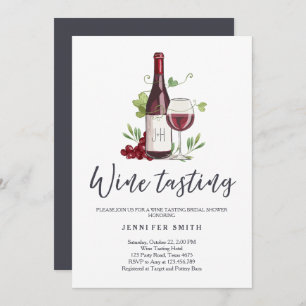 Invitation Établissement vinicole rustique d'invitation