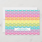 Invitation Établissez l'invitation de fête d'anniversaire (Dos)