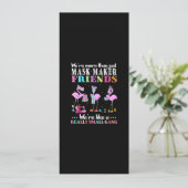 Invitation Étaient Plus Que Juste Mask Maker Flamant rose Ami (Debout devant)