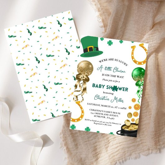Invitation Étaient si Lucky St patrick Baby shower de jour