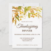 Invitation Etanche Thanksgiving (Devant)
