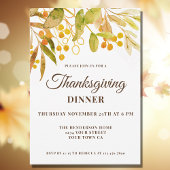 Invitation Etanche Thanksgiving