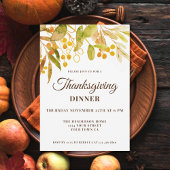 Invitation Etanche Thanksgiving