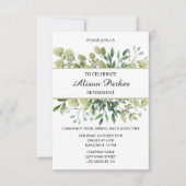 Invitation Étanche verte (Devant)
