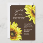 Invitation Etanchéité Tournesol Wedding shower Brown (Devant)