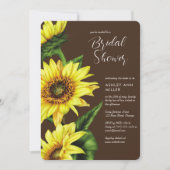 Invitation Etanchéité Tournesol Wedding shower Brown (Devant)