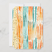 Invitation Etanchéité turquoise à l'orange (Dos)