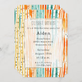 Invitation Etanchéité turquoise à l'orange (Devant / Derrière)