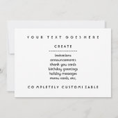 Invitation étang je t'aime (Dos)