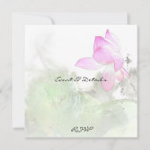 Invitation ÉTANG LOTUS l art de peinture de brosse de Chinois (Dos)