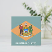 Invitation État du drapeau du Delaware (Debout devant)