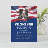 Invitation États-Unis Drapeau Marine Bleu Militaire Solide Ho (Debout devant)