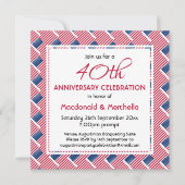 Invitation ÉTATS-UNIS  DRAPEAU Personnalisé Anniversaire CÉLÉ (Devant)