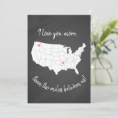 Invitation États-Unis je t'aime plus que les kilomètres entre (Debout devant)