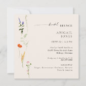 Invitation Été Aquarelle Florale Bridal Brunch (Devant)