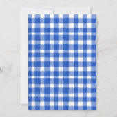 Invitation Été bleu Fun Pique-nique dans la réunion familiale (Dos)