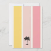 Invitation Été Cabana Stripes Côte 30e anniversaire (Dos)