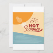 Invitation Été chaud (Devant)