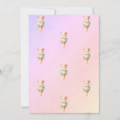 Invitation Été Crème glacée Oh Baby shower bébé (Dos)