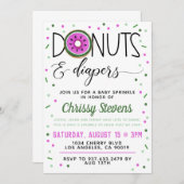 Invitation Été Donut Baby Sprinkw Shower (Devant / Derrière)