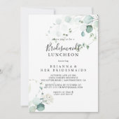 Invitation Été Eucalyptus Bridesmaids Luncheon Douche (Devant)