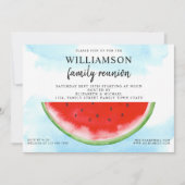 Invitation Eté Famille de Réunion Pastèque (Devant)