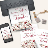 Invitation Été Fleur sauvage L'amour est doux signe de faveur