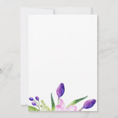 Invitation Été fleuri élégant ménage barbecue (Dos)