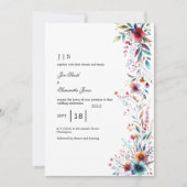 Invitation été fleuri et coloré (Devant)