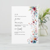 Invitation été fleuri et coloré (Debout devant)