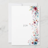 Invitation été fleuri et coloré (Dos)