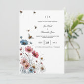 Invitation été fleuri et coloré (Debout devant)